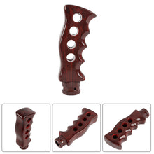 Load image into Gallery viewer, Brand New Universal Dark Wood Slotted Pistol Grip Handle Manual Gear Shift Knob Shifter M8 M10 M12