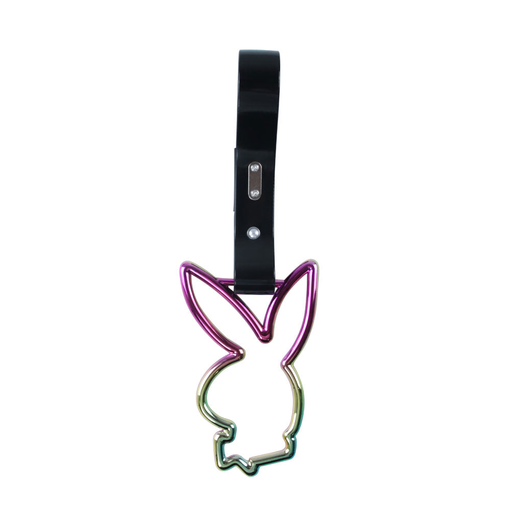 Brand New Playboy Bunny Shaped Neo Chrome JDM TSURIKAWA Subway Bus Handle Strap Charm Drift