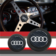 Load image into Gallery viewer, Brand New Universal Audi Car Horn Button Black Steering Wheel Horn Button Center Cap