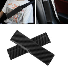 Load image into Gallery viewer, Brand New Universal 2PCS Black Carbon Fiber Look Car Seat Belt Covers Shoulder Pad