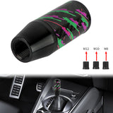 Brand New 9CM HKS Style Universal Black Carbon Fiber Manual Gear Stick Shift Knob Lever Shifter M8 M10 M12