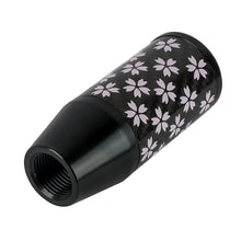 Load image into Gallery viewer, Brand New 9CM Universal Sakura Flower Black Carbon Fiber Manual Gear Stick Shift Knob Lever Shifter M12 M10 M8