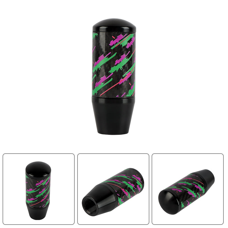 Brand New 9CM HKS Style Universal Black Carbon Fiber Manual Gear Stick Shift Knob Lever Shifter M8 M10 M12