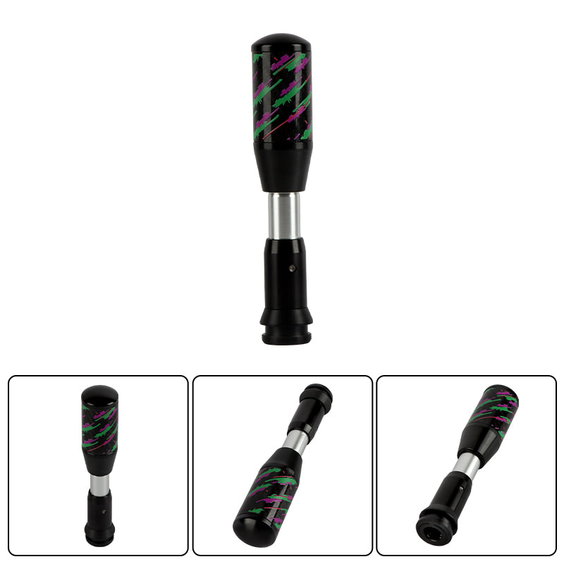 Brand New Universal HKS Black Carbon Fiber Automatic Gear Shift Knob Shifter Lever Head