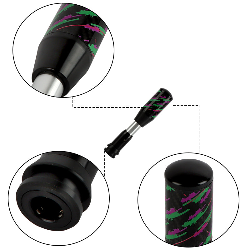 Brand New Universal HKS Black Carbon Fiber Automatic Gear Shift Knob Shifter Lever Head