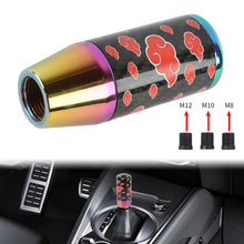 Load image into Gallery viewer, Brand New 9CM Universal Naruto Akatsuki Cloud Neo Chrome Carbon Fiber Manual Gear Stick Shift Knob Lever Shifter M12 M10 M8