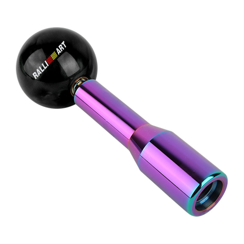 Brand New Universal Ralliart Pearl Black Ball Manual Gear Stick Shift Knob M8 M10 M12 & Neo Chrome Shifter Extender Extension