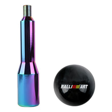 Load image into Gallery viewer, Brand New Universal Ralliart Pearl Black Ball Manual Gear Stick Shift Knob M8 M10 M12 &amp; Neo Chrome Shifter Extender Extension