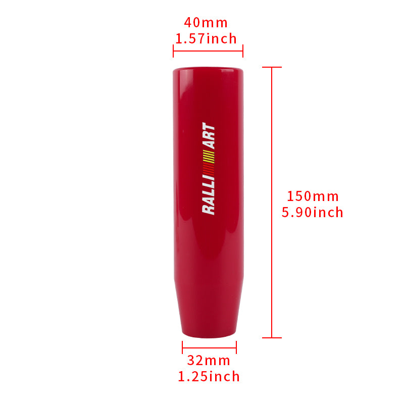 Brand New 15CM Ralliart Universal Glossy Red Long Stick Manual Car Gear Shift Knob Shifter M8 M10 M12