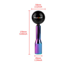 Load image into Gallery viewer, Brand New Universal Ralliart Pearl Black Ball Manual Gear Stick Shift Knob M8 M10 M12 &amp; Neo Chrome Shifter Extender Extension