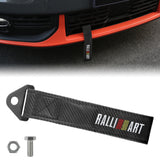 Brand New Ralliart Carbon Fiber High Strength Tow Towing Strap Hook For Front / REAR BUMPER JDM