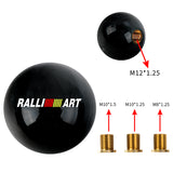 Brand New Universal Ralliart JDM Black Pearl 54mm Round Ball SHIFT KNOB M8 M10 M12