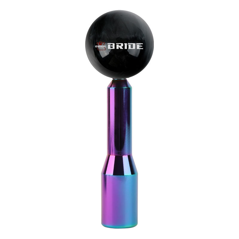 Brand New Universal Bride Pearl Black Ball Manual Gear Stick Shift Knob M8 M10 M12 & Neo Chrome Shifter Extender Extension