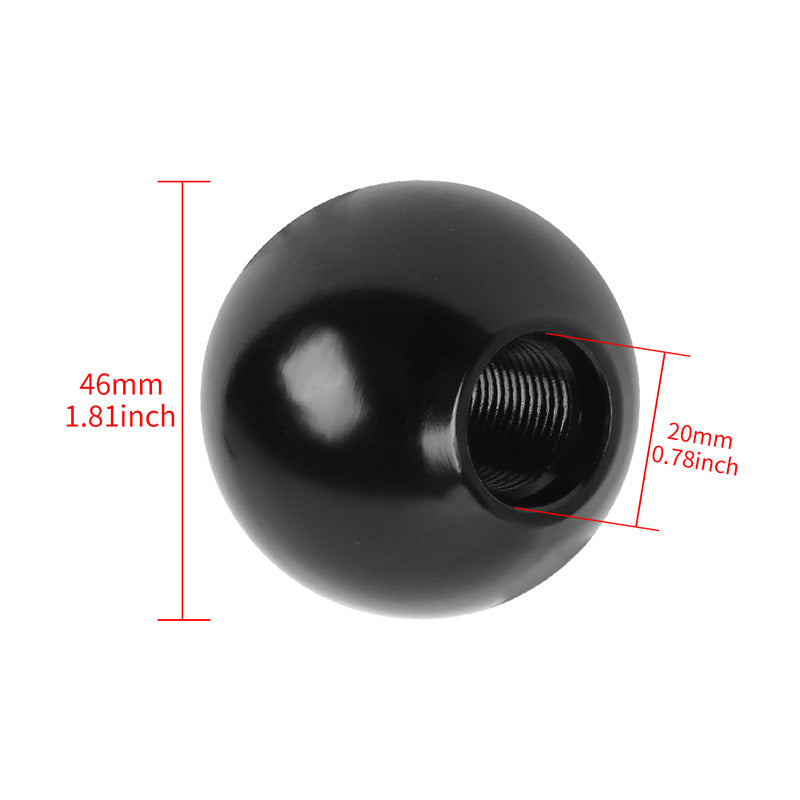 BRAND NEW UNIVERSAL BRIDE JDM Aluminum Black Round Ball Manual Gear Stick Shift Knob Universal M8 M10 M12