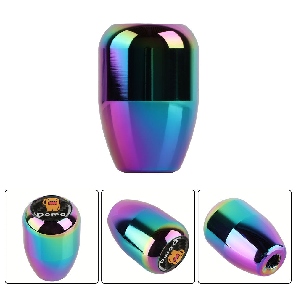 Brand New JDM Domo Universal Real Carbon Fiber Sticker Aluminum Manual Gear Stick Neo Chrome Shift Knob Shifter M8 M10 M12