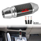 Brand New HKS Universal Real Carbon Fiber Silver Aluminum Automatic Transmission Racing Gear Shift Knob