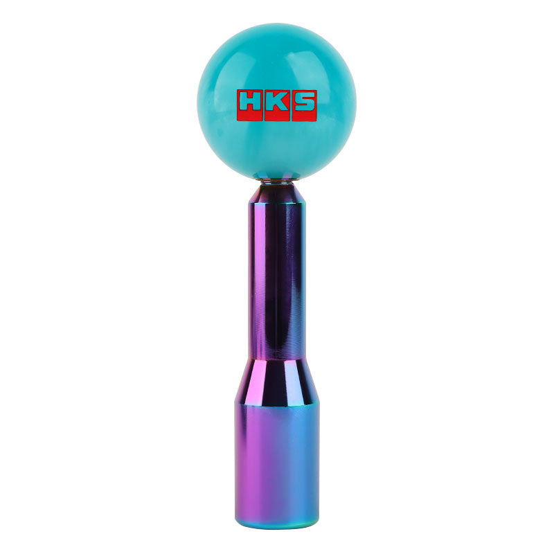 Brand New Universal HKS Pearl Teal Ball Manual Gear Stick Shift Knob M8 M10 M12 & Neo Chrome Shifter Extender Extension