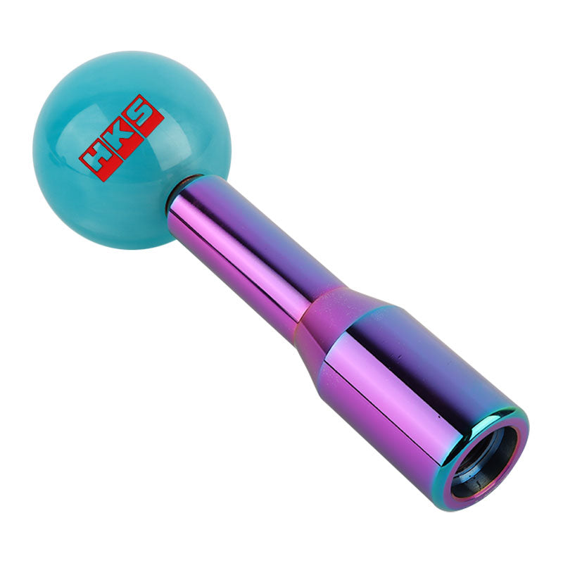 Brand New Universal HKS Pearl Teal Ball Manual Gear Stick Shift Knob M8 M10 M12 & Neo Chrome Shifter Extender Extension