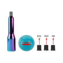 Load image into Gallery viewer, Brand New Universal HKS Pearl Teal Ball Manual Gear Stick Shift Knob M8 M10 M12 &amp; Neo Chrome Shifter Extender Extension