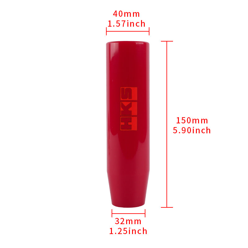 Brand New 15CM HKS Universal Glossy Red Long Stick Manual Car Gear Shift Knob Shifter M8 M10 M12