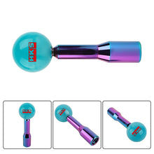 Load image into Gallery viewer, Brand New Universal HKS Pearl Teal Ball Manual Gear Stick Shift Knob M8 M10 M12 &amp; Neo Chrome Shifter Extender Extension