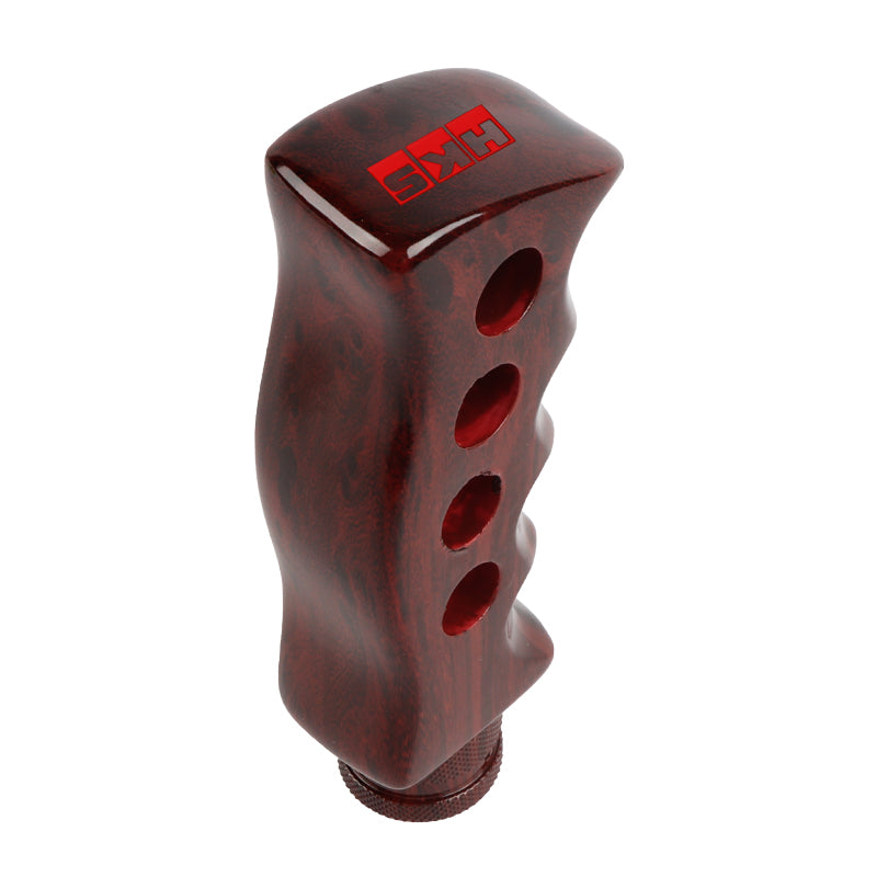 Brand New Universal HKS Dark Wood Slotted Pistol Grip Handle Manual Gear Shift Knob Shifter M8 M10 M12