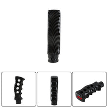 Load image into Gallery viewer, Brand New Universal HKS Carbon Fiber Look Slotted Pistol Grip Handle Manual Gear Shift Knob Shifter M8 M10 M12