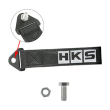 Load image into Gallery viewer, Brand New HKS Carbon Fiber High Strength Tow Towing Strap Hook For Front / REAR BUMPER JDM