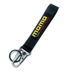 BRAND New JDM Momo Black Racing Keychain Metal key Ring Hook Strap Lanyard Universal