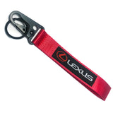 BRAND New JDM Lexus Red Racing Keychain Metal key Ring Hook Strap Lanyard Universal