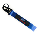 BRAND New JDM Ford Racing Blue Keychain Metal key Ring Hook Strap Lanyard Universal