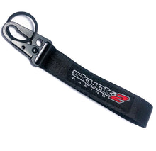 Load image into Gallery viewer, BRAND New JDM Skunk2 Black Racing Keychain Metal key Ring Hook Strap Lanyard Universal