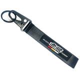 BRAND New JDM Mugen Power Black Racing Keychain Metal key Ring Hook Strap Lanyard Universal