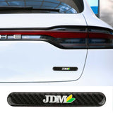 Brand New 1PCS JDM Real Carbon Fiber Black Car Trunk Side Fenders Door Badge Scratch Guard Sticker