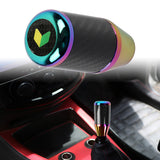 Brand New Universal JDM Beginner Leaf Neo-Chrome Real Carbon Fiber Racing Gear Stick Shift Knob For MT Manual M12 M10 M8