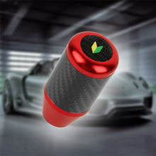 Load image into Gallery viewer, Brand New Universal JDM Beginner Leaf Red Real Carbon Fiber Racing Gear Stick Shift Knob For MT Manual M12 M10 M8