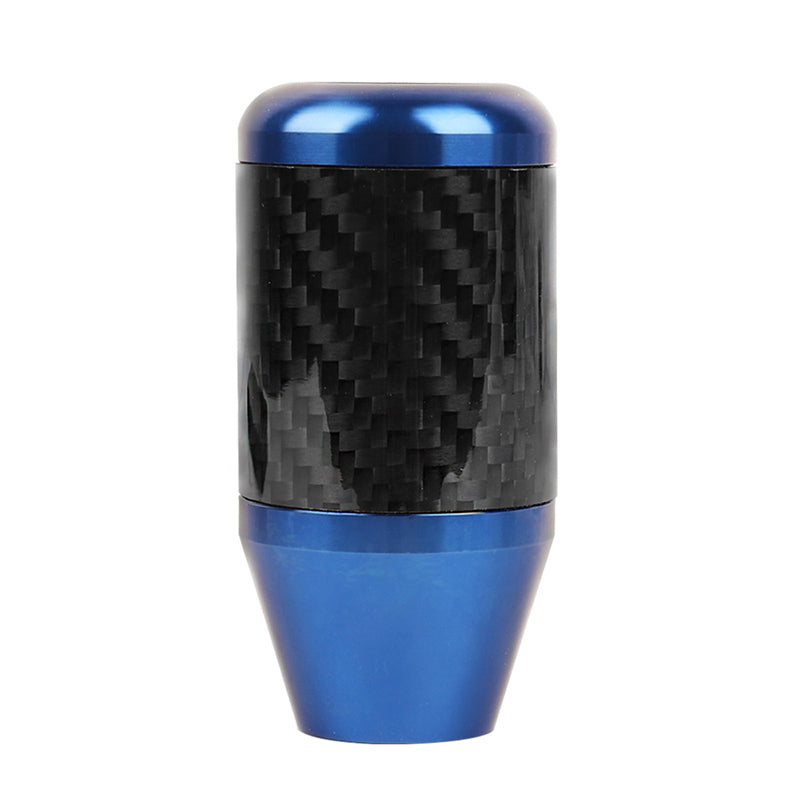 Brand New Universal JDM Beginner Leaf Blue Real Carbon Fiber Racing Gear Stick Shift Knob For MT Manual M12 M10 M8