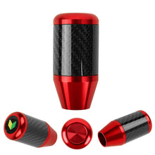 Load image into Gallery viewer, Brand New Universal JDM Beginner Leaf Red Real Carbon Fiber Racing Gear Stick Shift Knob For MT Manual M12 M10 M8