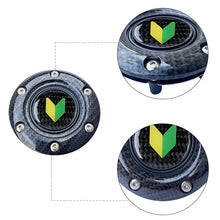 Load image into Gallery viewer, BRAND NEW JDM BEGINNER LEAF UNIVERSAL CARBON FIBER CAR HORN BUTTON STEERING WHEEL CENTER CAP