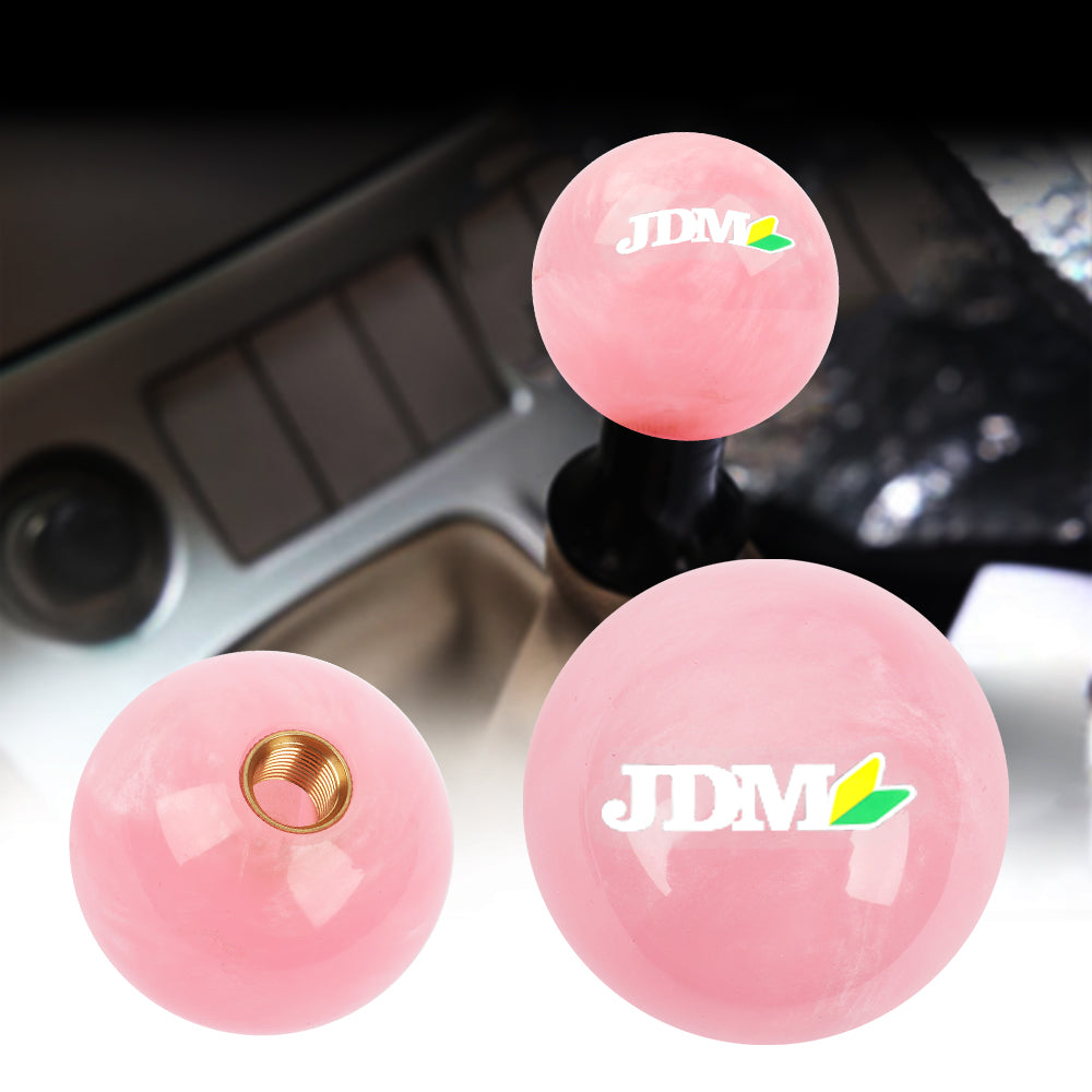 Brand New Universal JDM Pearl Pink 54mm Round Ball SHIFT KNOB M8 M10 M12