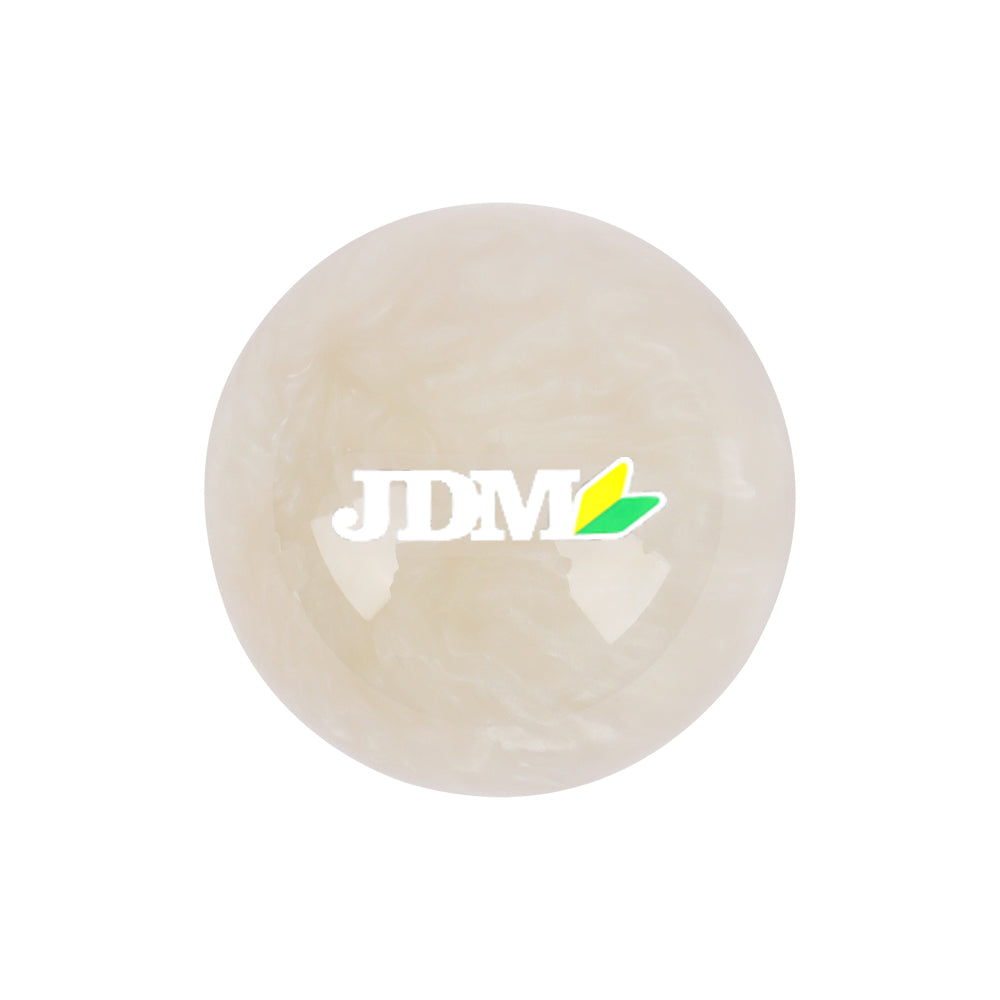 Brand New Universal JDM Pearl White 54mm Round Ball SHIFT KNOB M8 M10 M12