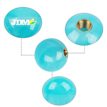 Load image into Gallery viewer, Brand New Universal JDM Pearl Teal 54mm Round Ball SHIFT KNOB M8 M10 M12