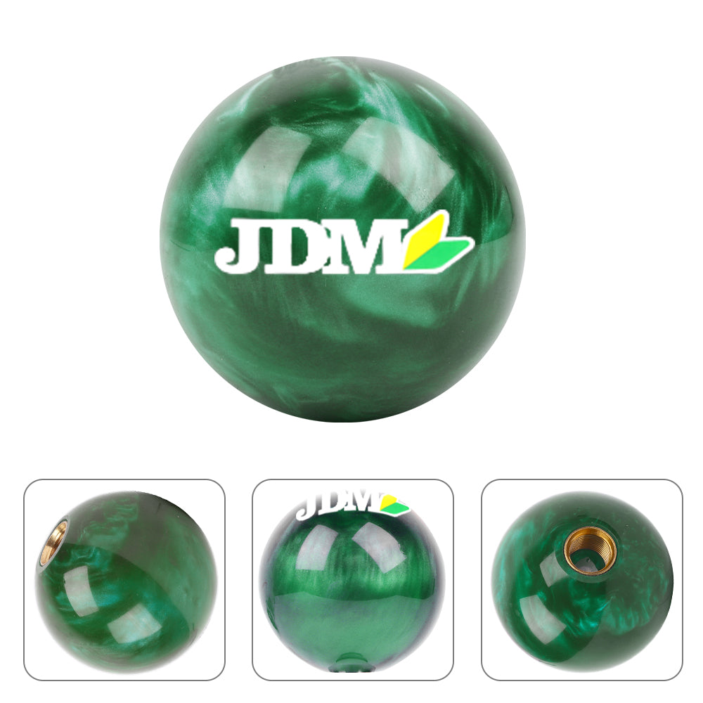 Brand New Universal JDM Pearl Green 54mm Round Ball SHIFT KNOB M8 M10 M12