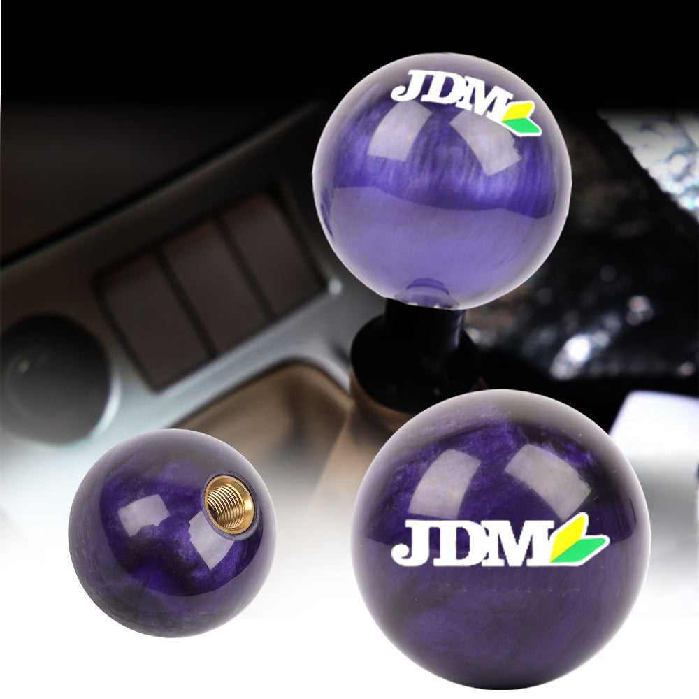 Brand New Universal JDM Pearl Purple 54mm Round Ball SHIFT KNOB M8 M10 M12