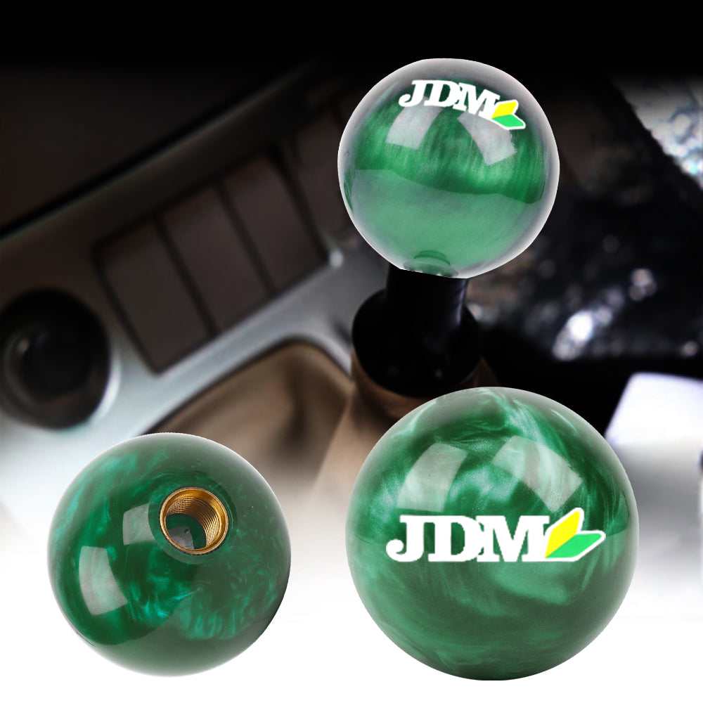 Brand New Universal JDM Pearl Green 54mm Round Ball SHIFT KNOB M8 M10 M12