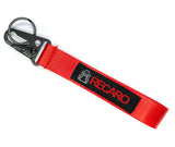 BRAND New JDM Recaro Red Racing Keychain Metal key Ring Hook Strap Lanyard Universal