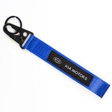 Load image into Gallery viewer, BRAND New JDM KIA Motors Blue Racing Keychain Metal key Ring Hook Strap Lanyard Universal