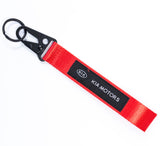 BRAND New JDM KIA Motors Red Racing Keychain Metal key Ring Hook Strap Lanyard Universal