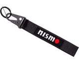 BRAND New JDM Nismo Black Racing Keychain Metal key Ring Hook Strap Lanyard Universal