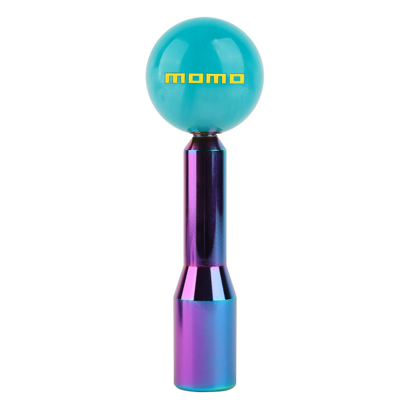 Brand New Universal Momo Pearl Teal Ball Manual Gear Stick Shift Knob M8 M10 M12 & Neo Chrome Shifter Extender Extension